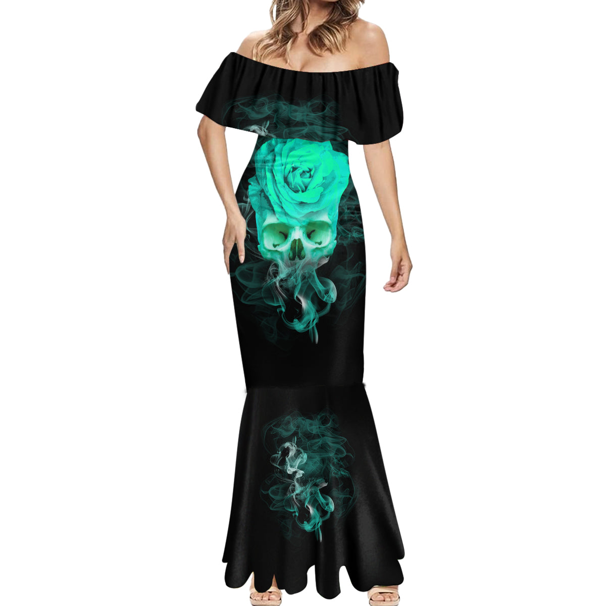 I Hold A Beast An Angel Crazy Lady In Me Mermaid Dress - Wonder Print Shop