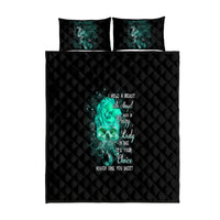 I Hold A Beast An Angel Crazy Lady In Me Quilt Bed Set - Wonder Print Shop