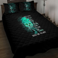 I Hold A Beast An Angel Crazy Lady In Me Quilt Bed Set - Wonder Print Shop