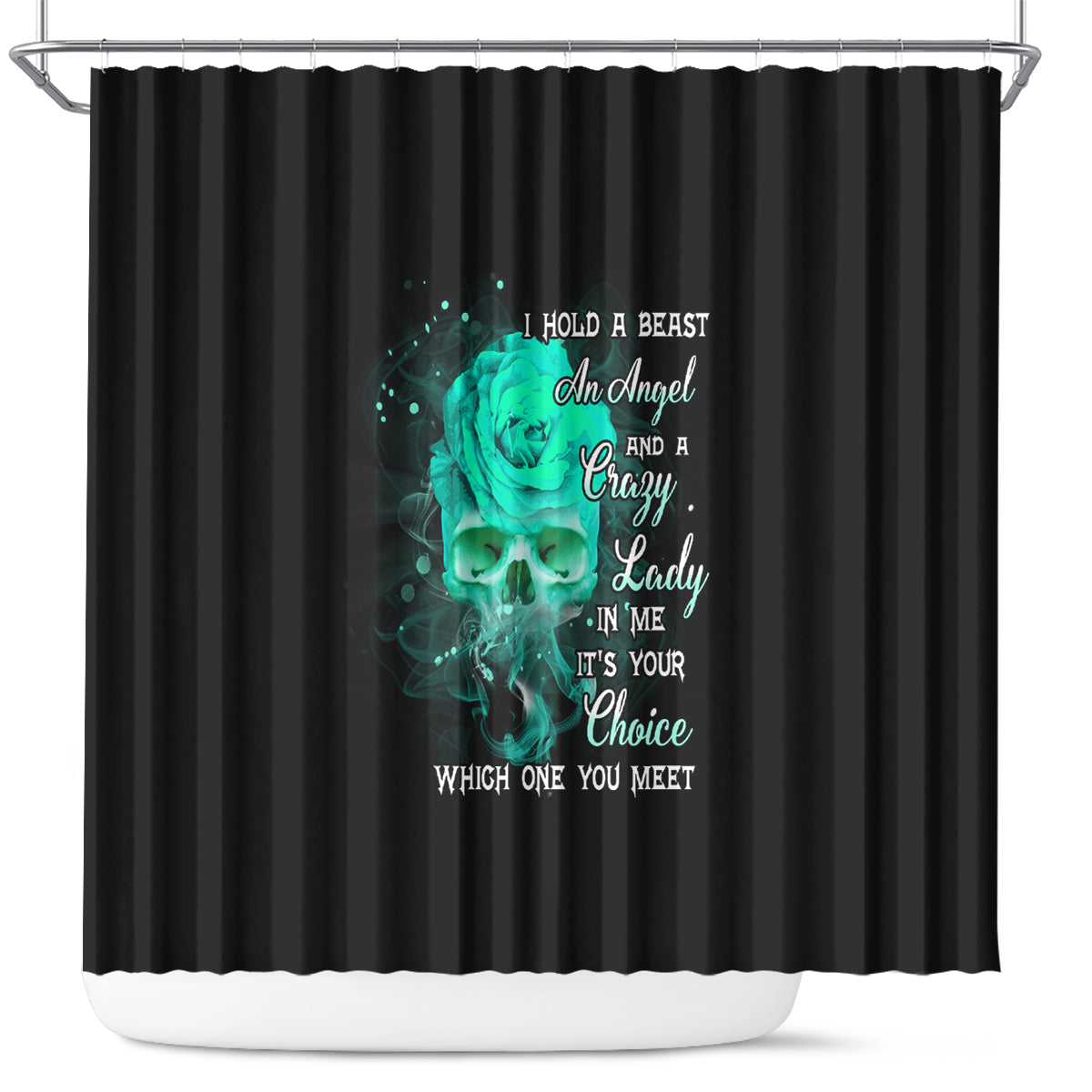 i-hold-a-beast-an-angel-crazy-lady-in-me-shower-curtain