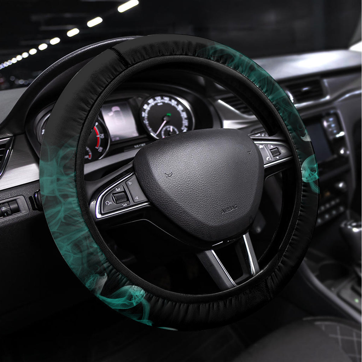 I Hold A Beast An Angel Crazy Lady In Me Steering Wheel Cover - Wonder Print Shop