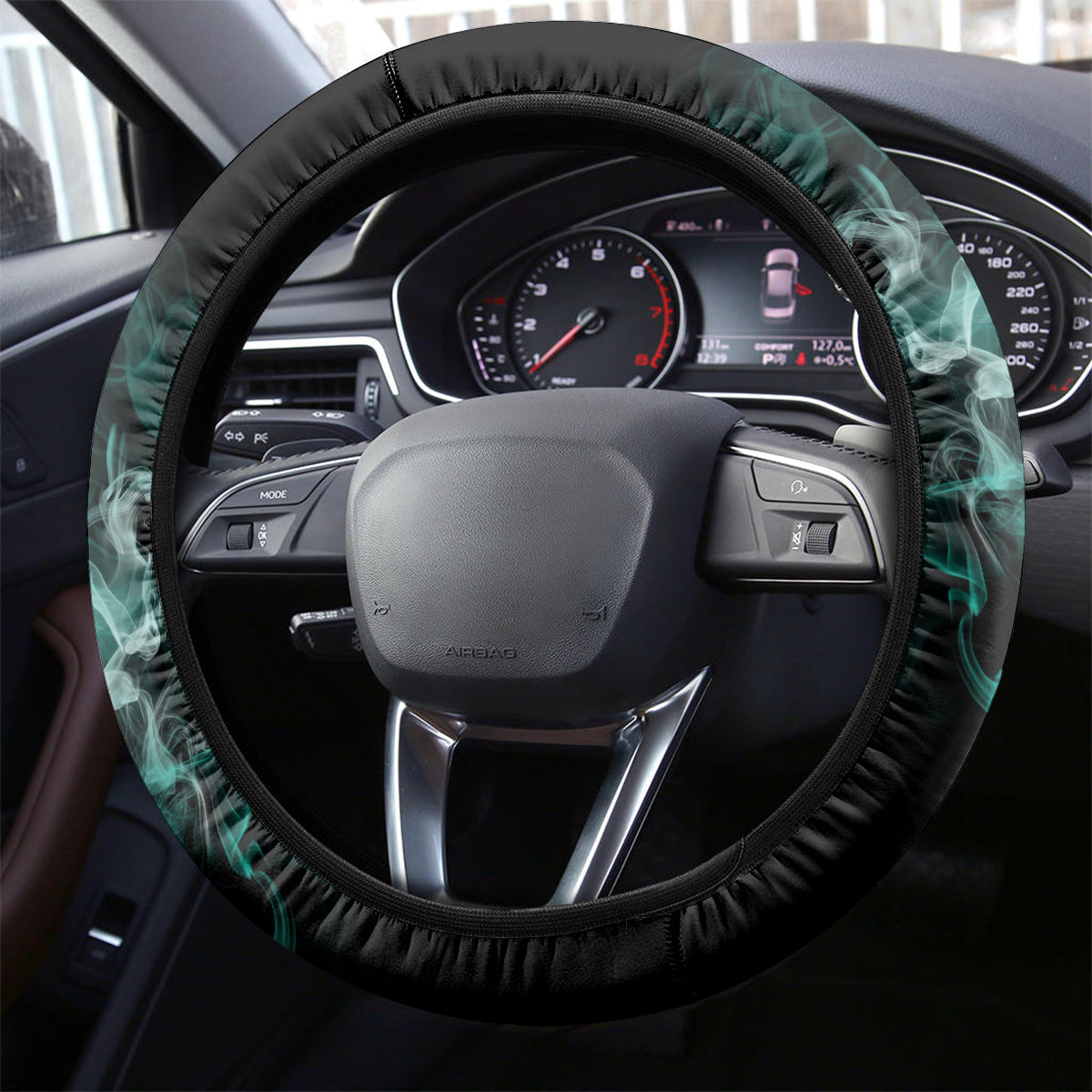 I Hold A Beast An Angel Crazy Lady In Me Steering Wheel Cover - Wonder Print Shop