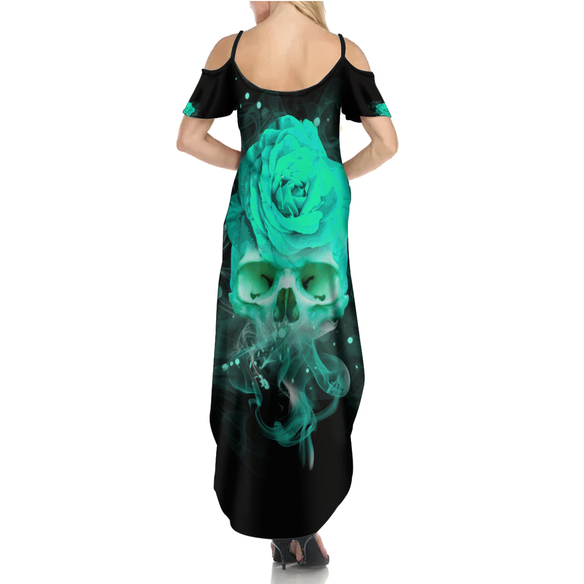I Hold A Beast An Angel Crazy Lady In Me Summer Maxi Dress - Wonder Print Shop