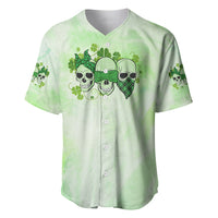 Stuck Between Idk Idc And Idgaf Rose Skull Patrick's Day Baseball Jersey - Wonder Print Shop
