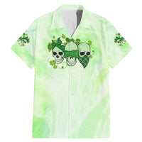 Stuck Between Idk Idc And Idgaf Rose Skull Patrick's Day Family Matching Mermaid Dress and Hawaiian Shirt - Wonder Print Shop