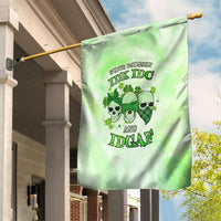 Stuck Between Idk Idc And Idgaf Rose Skull Patrick's Day Garden Flag - Wonder Print Shop