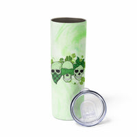 Stuck Between Idk Idc And Idgaf Rose Skull Patrick's Day Skinny Tumbler - Wonder Print Shop