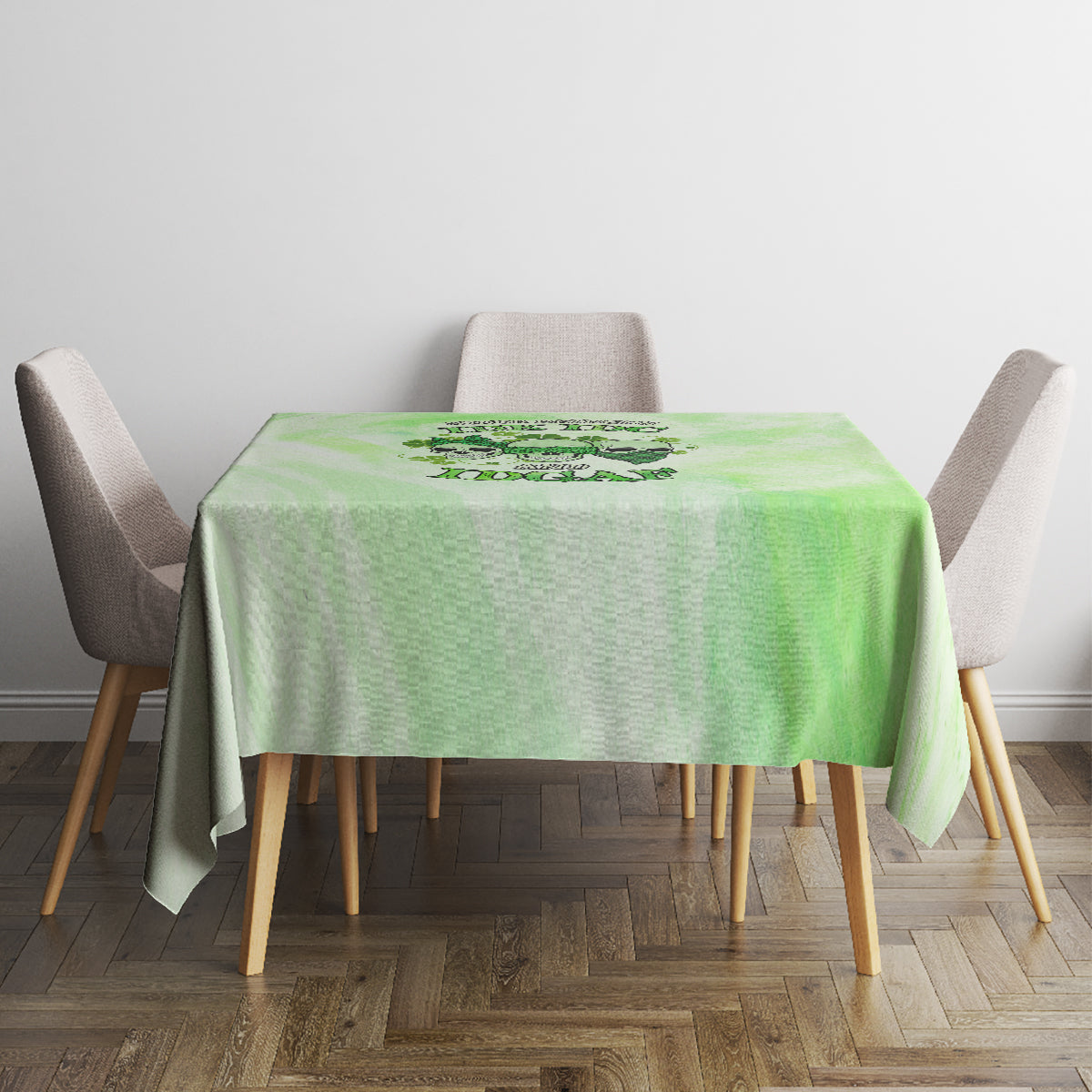 Stuck Between Idk Idc And Idgaf Rose Skull Patrick's Day Tablecloth - Wonder Print Shop