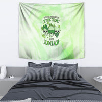 Stuck Between Idk Idc And Idgaf Rose Skull Patrick's Day Tapestry - Wonder Print Shop