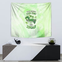 Stuck Between Idk Idc And Idgaf Rose Skull Patrick's Day Tapestry - Wonder Print Shop
