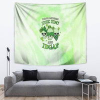 Stuck Between Idk Idc And Idgaf Rose Skull Patrick's Day Tapestry - Wonder Print Shop