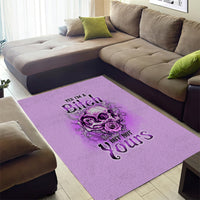 Yes I'm A B But Not Yours Purple Area Rug - Wonder Print Shop