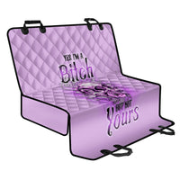 Yes I'm A B But Not Yours Purple Back Car Seat Cover - Wonder Print Shop