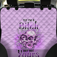 Yes I'm A B But Not Yours Purple Back Car Seat Cover - Wonder Print Shop