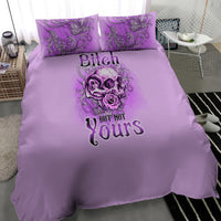 Yes I'm A B But Not Yours Purple Bedding Set - Wonder Print Shop
