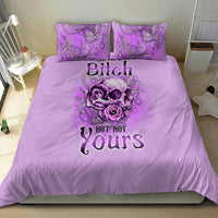Yes I'm A B But Not Yours Purple Bedding Set - Wonder Print Shop