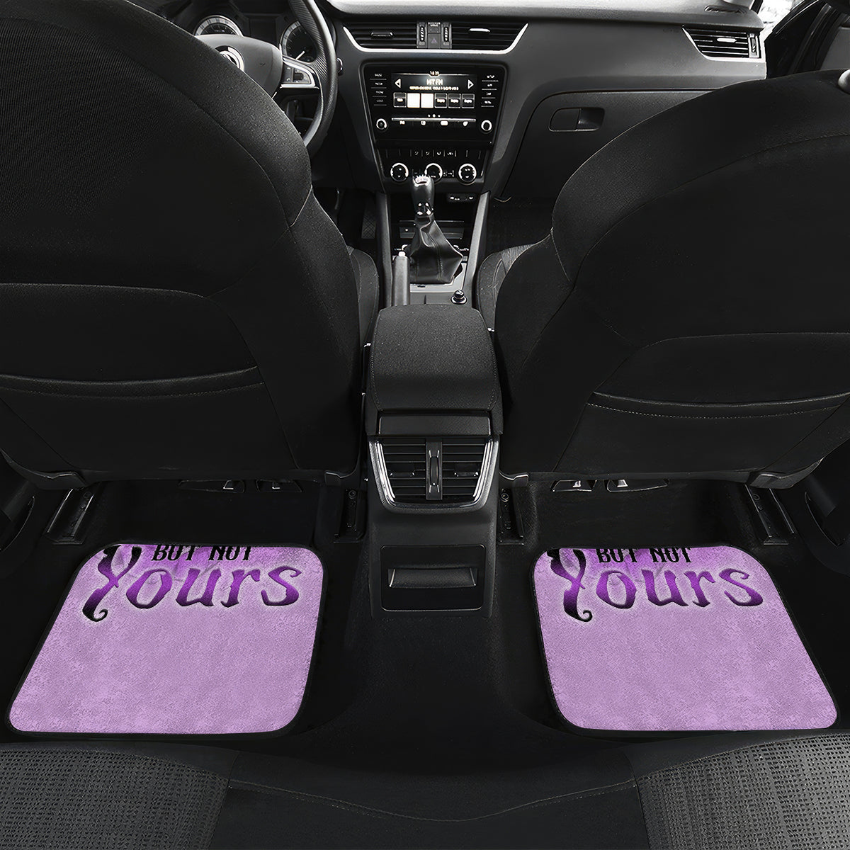 Yes I'm A B But Not Yours Purple Car Mats - Wonder Print Shop