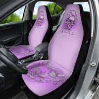 Yes I'm A B But Not Yours Purple Car Seat Cover - Wonder Print Shop