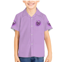 Yes I'm A B But Not Yours Purple Family Matching Mermaid Dress and Hawaiian Shirt - Wonder Print Shop