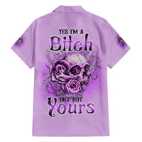 Yes I'm A B But Not Yours Purple Hawaiian Shirt - Wonder Print Shop
