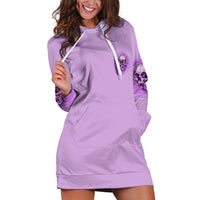 Yes I'm A B But Not Yours Purple Hoodie Dress - Wonder Print Shop