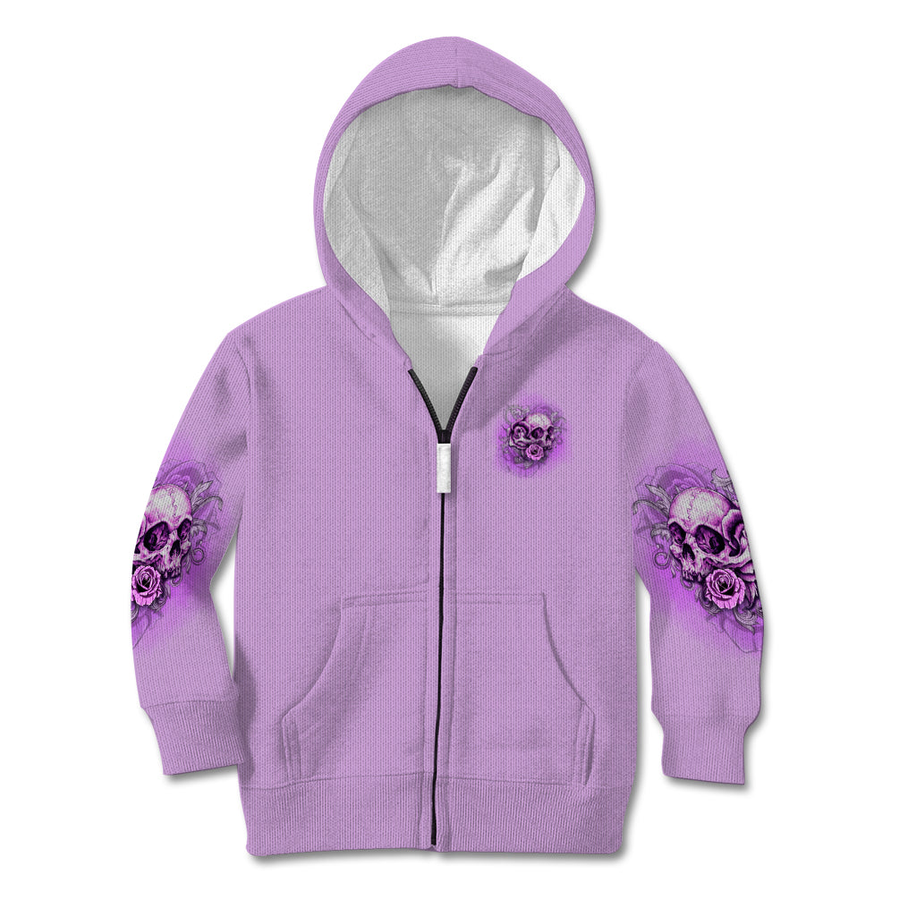 Yes I'm A B But Not Yours Purple Kid Hoodie - Wonder Print Shop