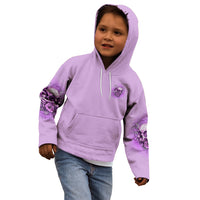 Yes I'm A B But Not Yours Purple Kid Hoodie - Wonder Print Shop