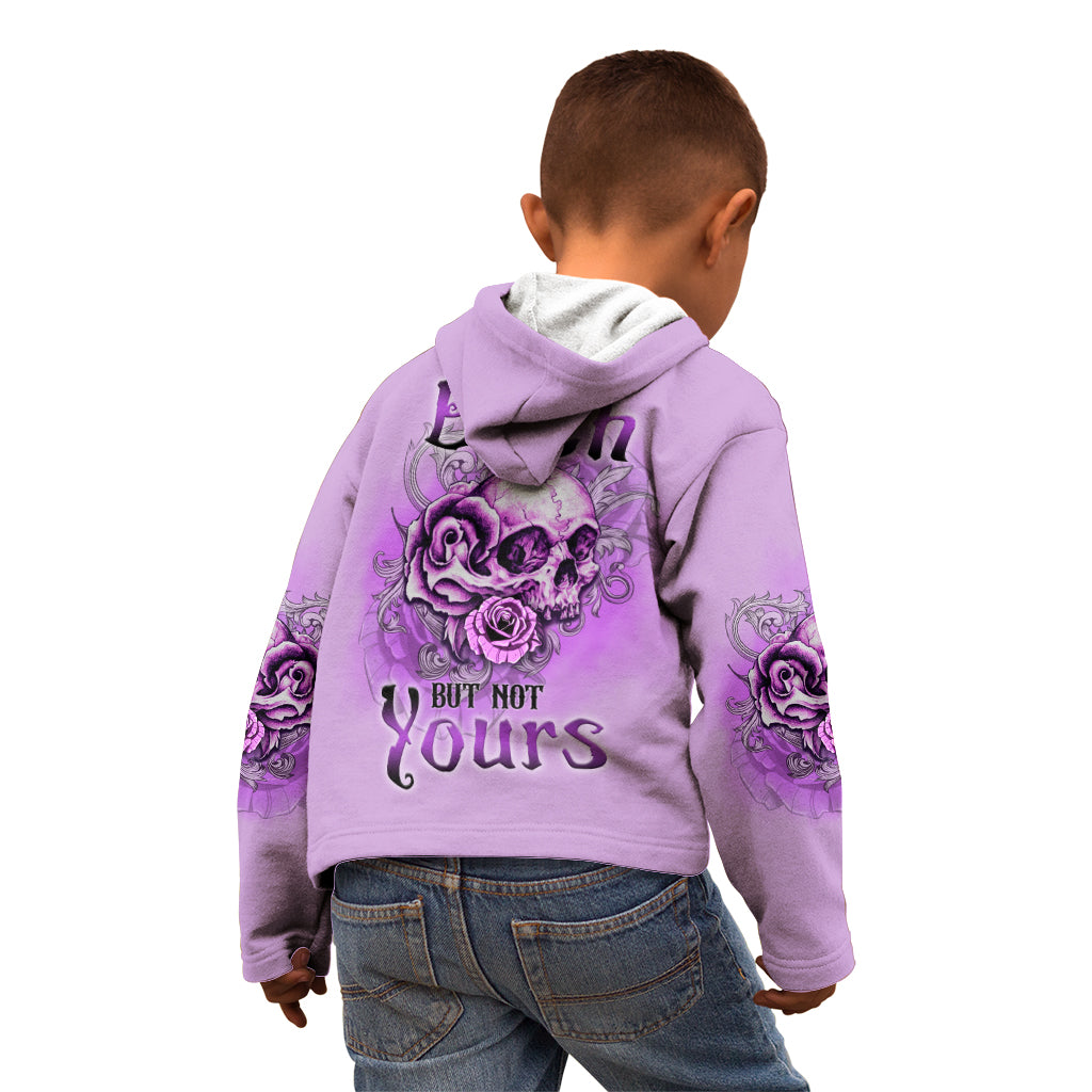 Yes I'm A B But Not Yours Purple Kid Hoodie - Wonder Print Shop