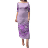 Yes I'm A B But Not Yours Purple Puletasi - Wonder Print Shop