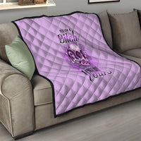 Yes I'm A B But Not Yours Purple Quilt - Wonder Print Shop