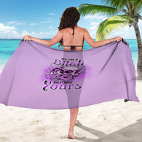 Yes I'm A B But Not Yours Purple Sarong - Wonder Print Shop