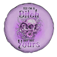 Yes I'm A B But Not Yours Purple Spare Tire Cover - Wonder Print Shop
