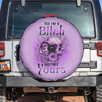 Yes I'm A B But Not Yours Purple Spare Tire Cover - Wonder Print Shop