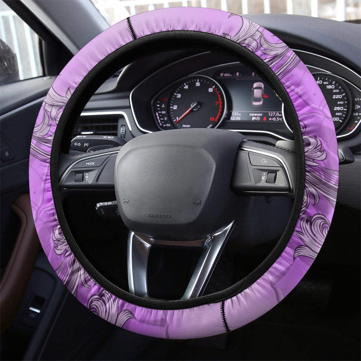 Yes I'm A B But Not Yours Purple Steering Wheel Cover - Wonder Print Shop