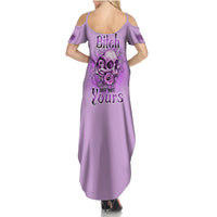 Yes I'm A B But Not Yours Purple Summer Maxi Dress - Wonder Print Shop