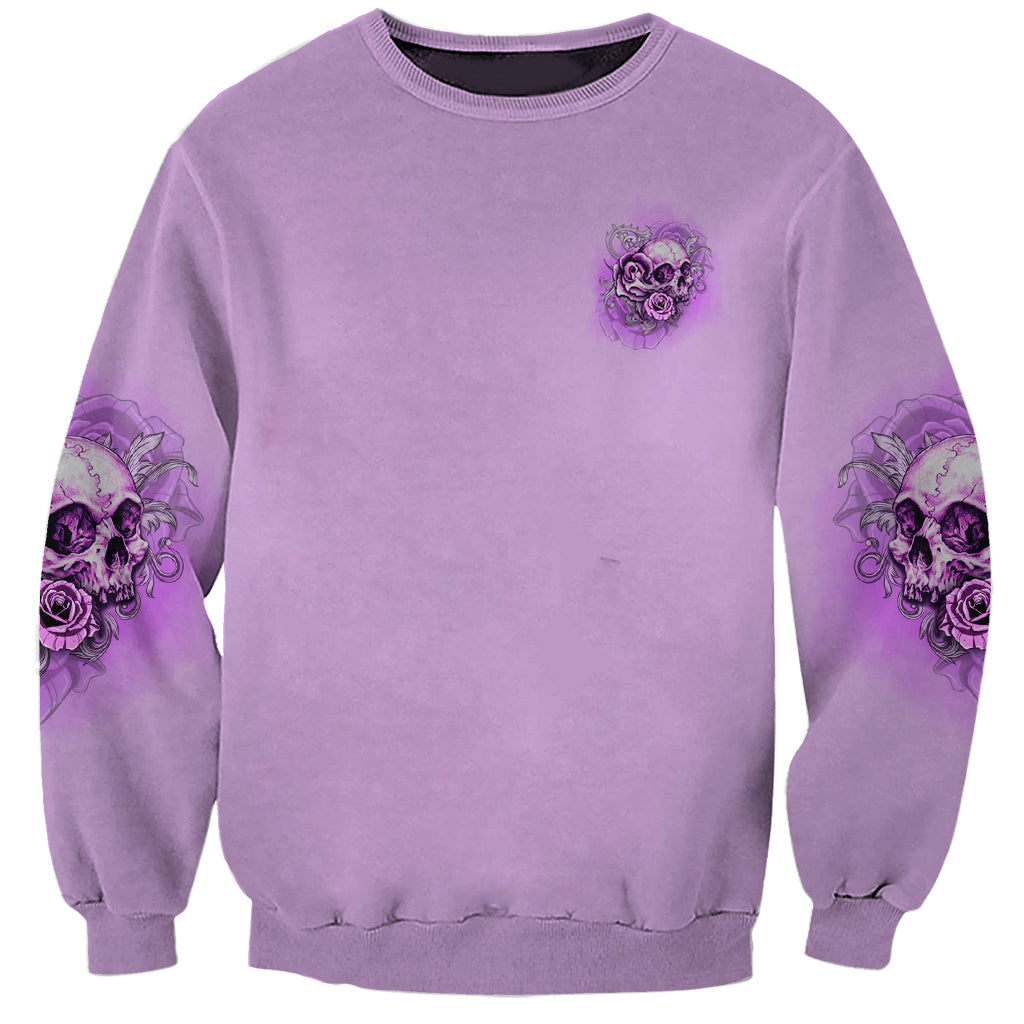 Yes I'm A B But Not Yours Purple Sweatshirt - Wonder Print Shop