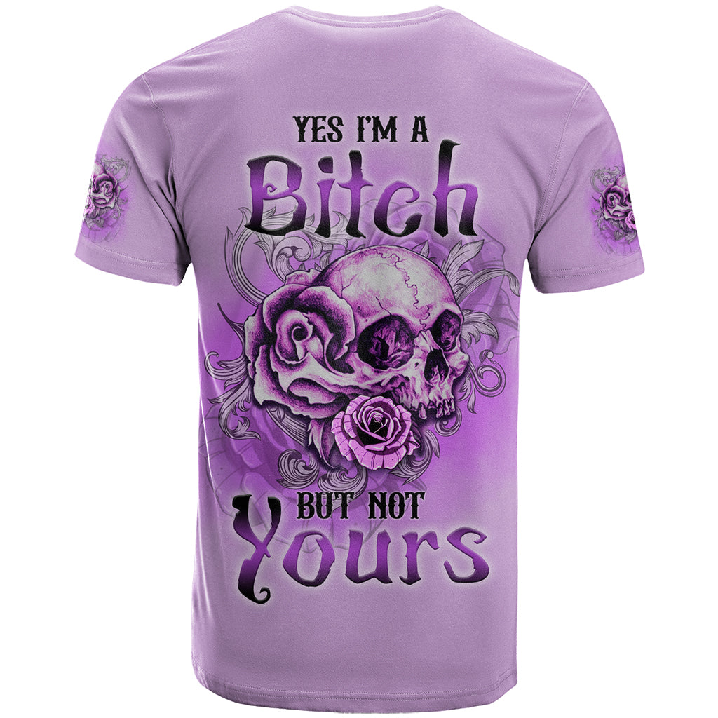 Yes I'm A B But Not Yours Purple T Shirt - Wonder Print Shop