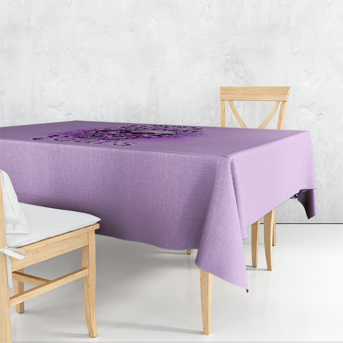 Yes I'm A B But Not Yours Purple Tablecloth - Wonder Print Shop
