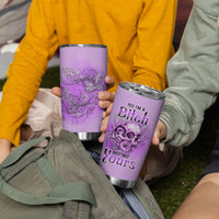 Yes I'm A B But Not Yours Purple Tumbler Cup - Wonder Print Shop