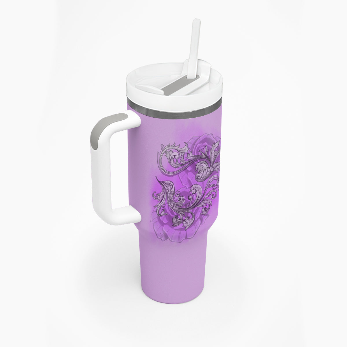 Yes I'm A B But Not Yours Purple Tumbler With Handle - Wonder Print Shop