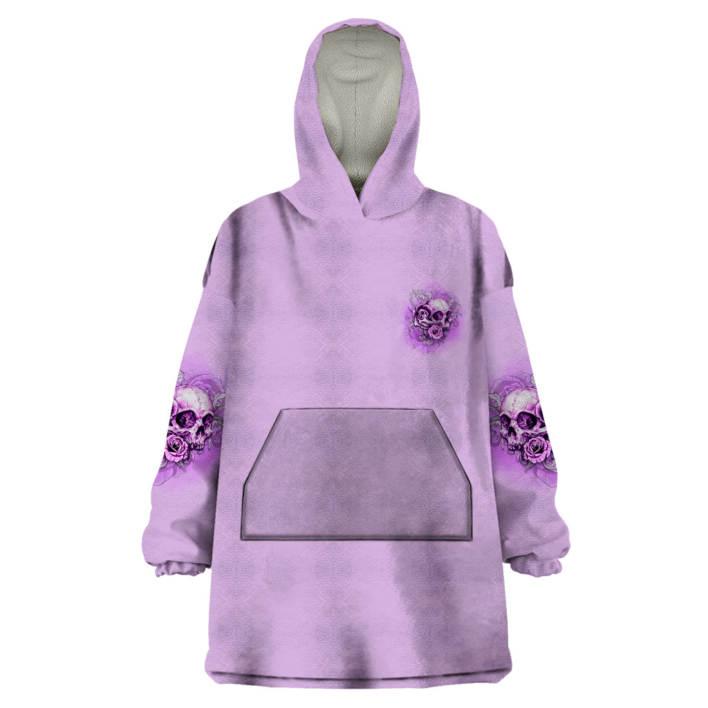 Yes I'm A B But Not Yours Purple Wearable Blanket Hoodie - Wonder Print Shop