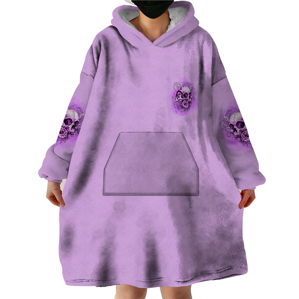 Yes I'm A B But Not Yours Purple Wearable Blanket Hoodie - Wonder Print Shop