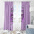 Yes I'm A B But Not Yours Purple Window Curtain - Wonder Print Shop
