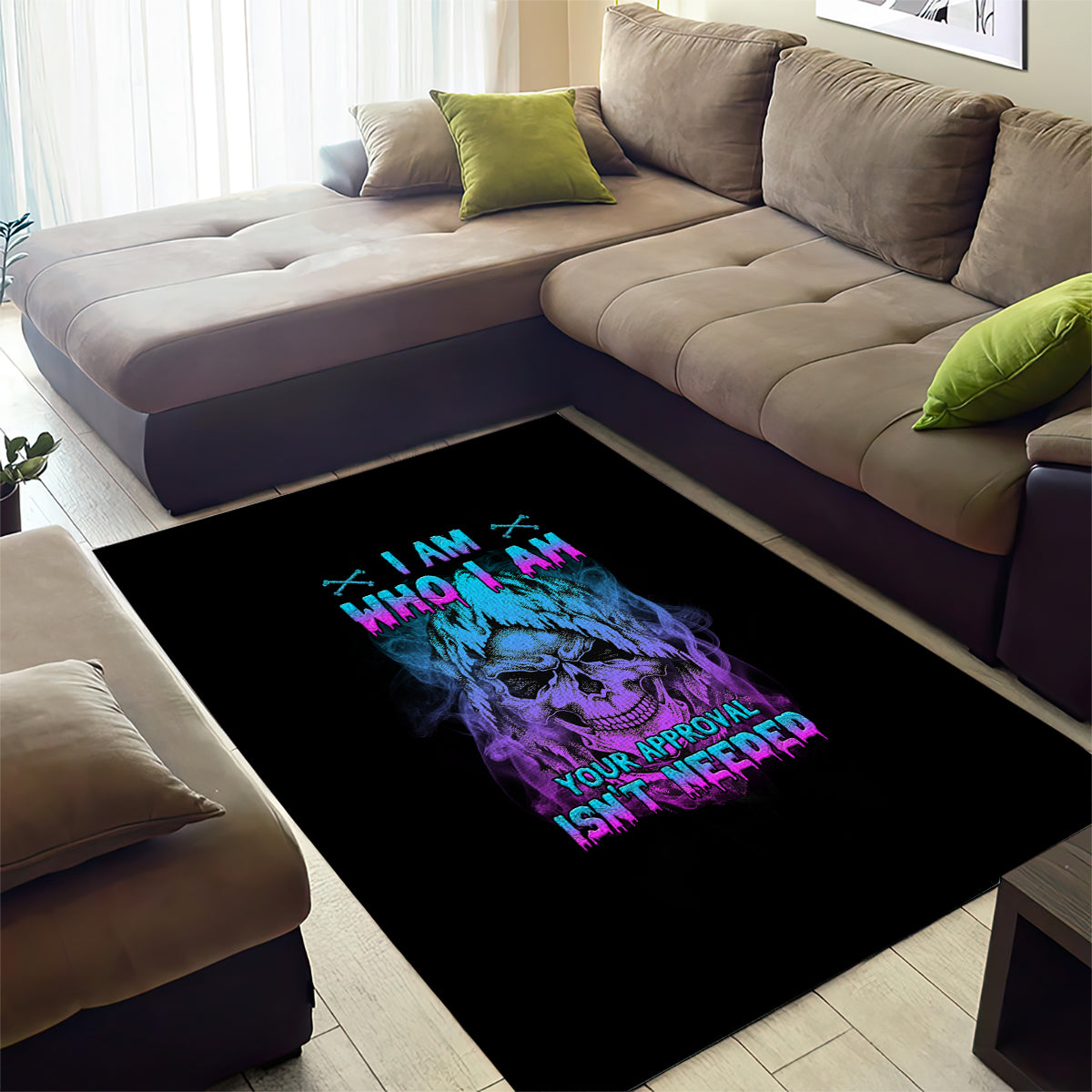 I Am Who I Am Your Approval Isn't Needed Area Rug - Wonder Print Shop