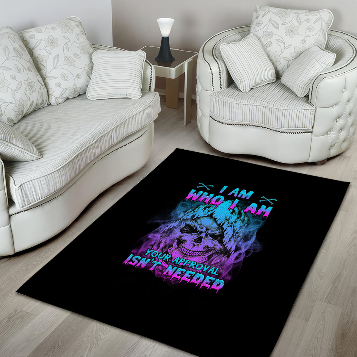 I Am Who I Am Your Approval Isn't Needed Area Rug - Wonder Print Shop