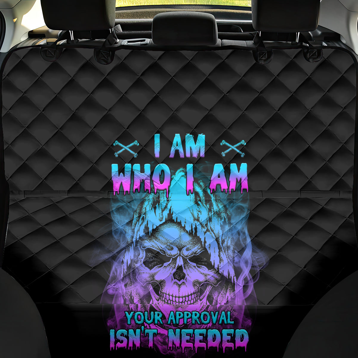 I Am Who I Am Your Approval Isn't Needed Back Car Seat Cover - Wonder Print Shop
