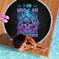 I Am Who I Am Your Approval Isn't Needed Beach Blanket - Wonder Print Shop