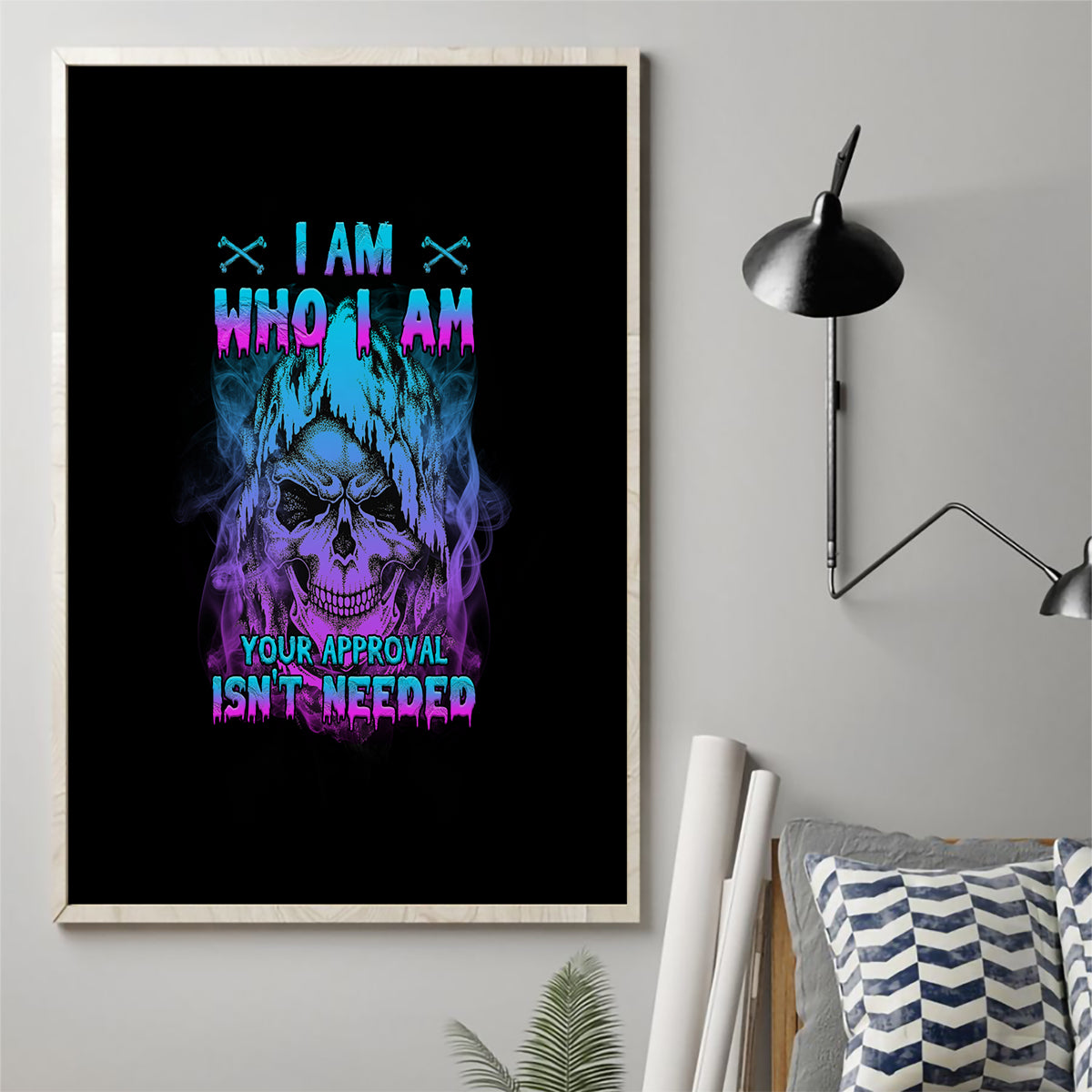 I Am Who I Am Your Approval Isn't Needed Canvas Wall Art - Wonder Print Shop
