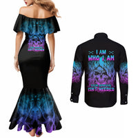 i-am-who-i-am-your-approval-isnt-needed-couples-matching-mermaid-dress-and-long-sleeve-button-shirt