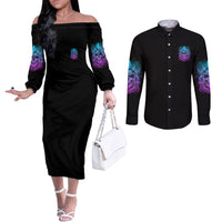 i-am-who-i-am-your-approval-isnt-needed-couples-matching-off-the-shoulder-long-sleeve-dress-and-long-sleeve-button-shirt